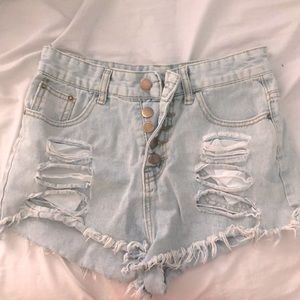 Light Blue Jean Shorts